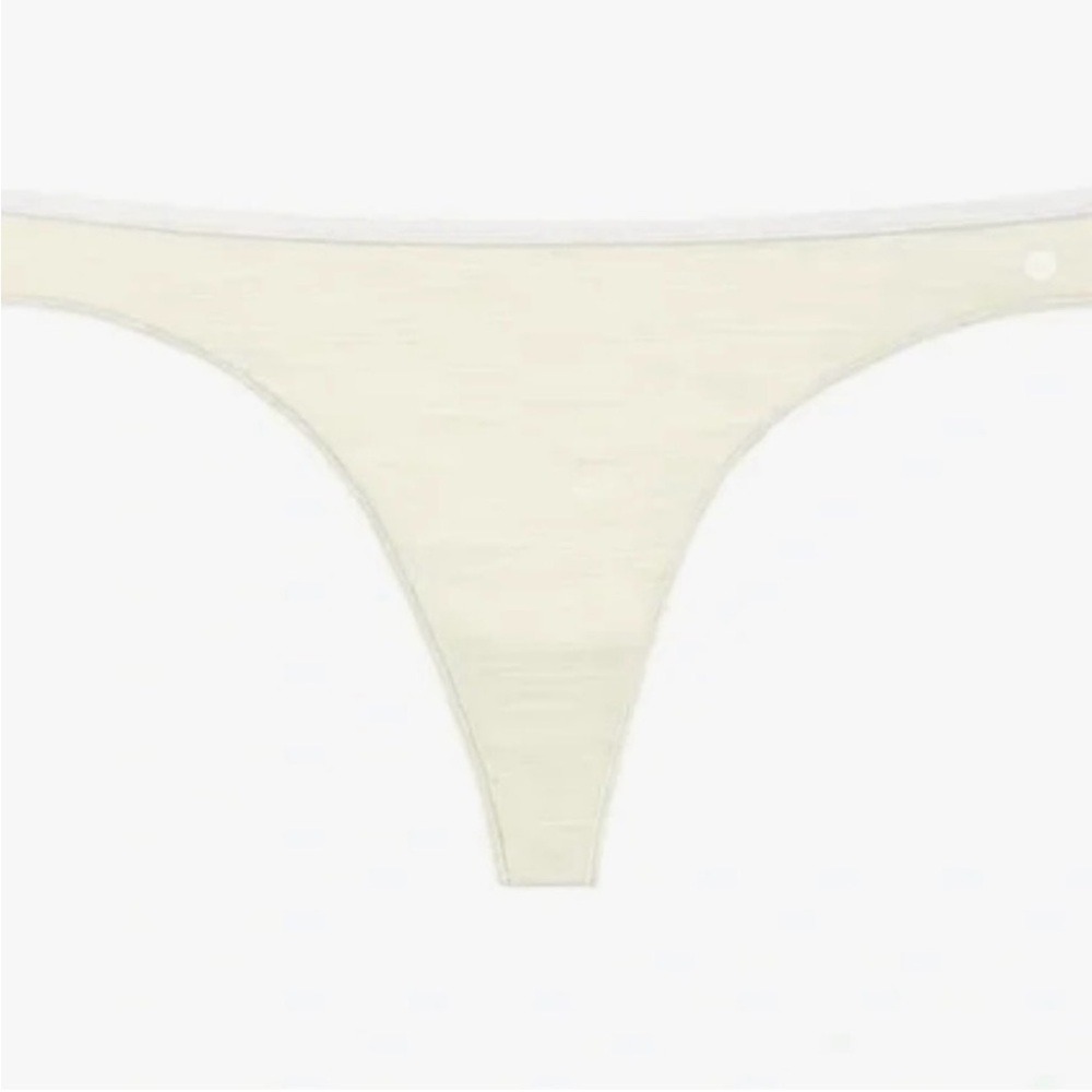 NWT allbirds Trino Thong Underwear Panties Nimbus‎ White Wool Blend size 3X